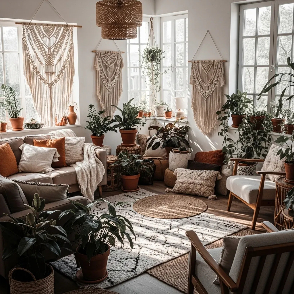 Wnętrze z duszą: jak ożywić dom dodatkami w stylu boho